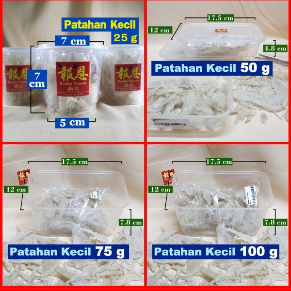 Sarang Burung Walet BERSIH - PATAHAN KECIL per 1 Gram - BaoEn Yanwo - Gambar 7